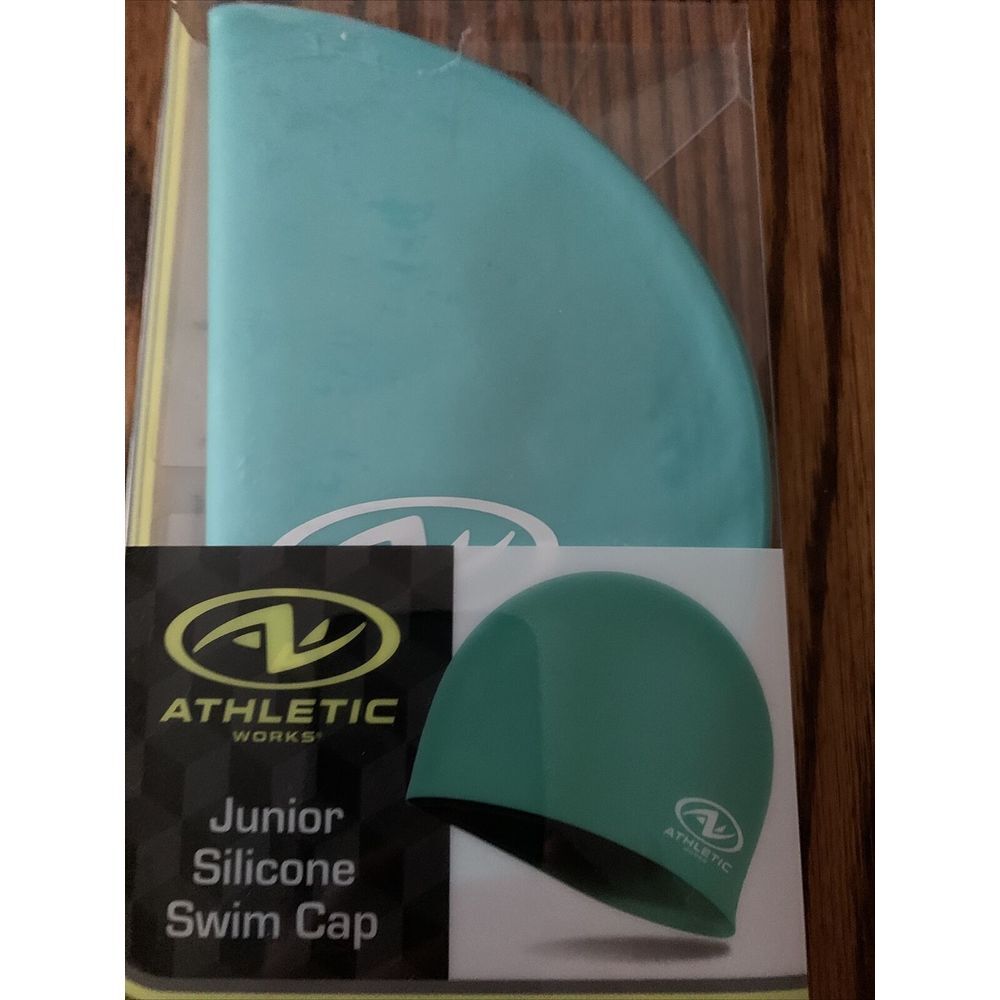 Athletic Jr  Silicone Swim Cap Teal‎ Color